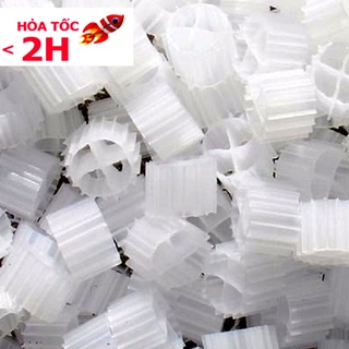 Hạt Kaldnes vật liệu lọc nước hồ cá, bể cá cảnh (100gr)