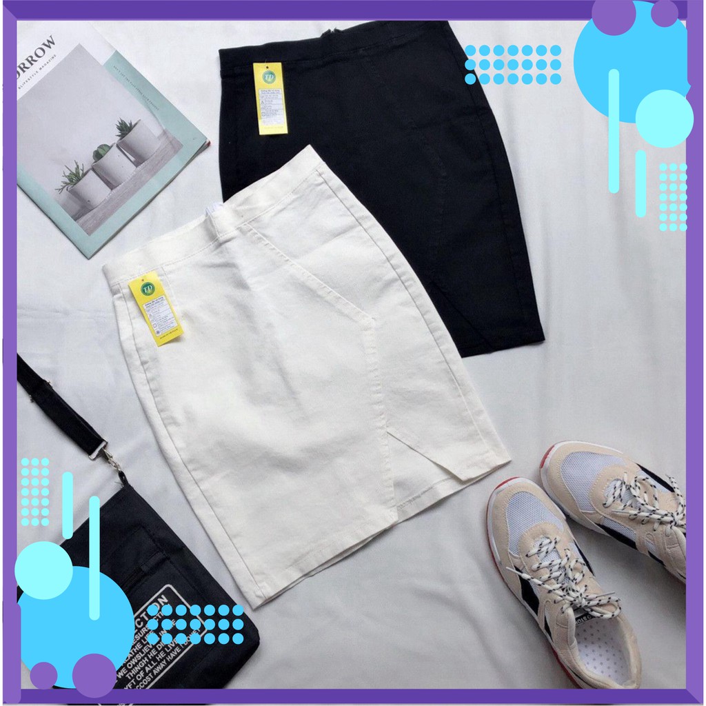 Dọn kho 12C24B1 Chân váy kaki xẻ chữ v nhỏ lạ mắt, đủ size SML Dọn kho