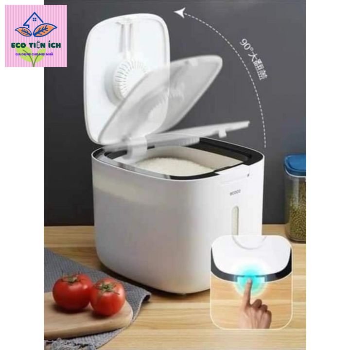 Thùng gạo ECOCO 10L ,hộp đựng gạo, đựng các loại hạt ngũ cốc chống nấm mốc côn trùng, sang sịn cho căn bếp nhà bạn.