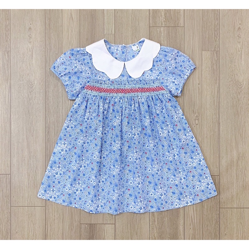 Váy smock hoa Pimpollo- HÀNG SALE KO ĐỔI TRẢ