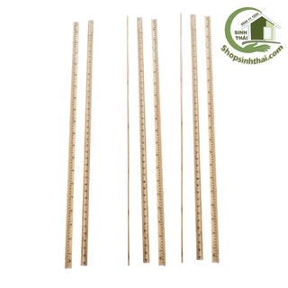 Thước gỗ đo mm, thước dài 1 mét ( 100cm )