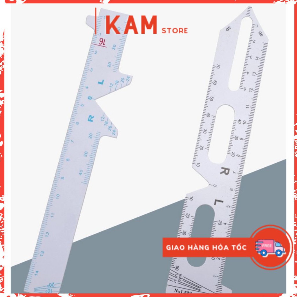 Thước Đo Khoảng Cách Đồng Tử, Thước Kẻ PD Trên Tròng Kính, Siêu Mềm | KAM Store