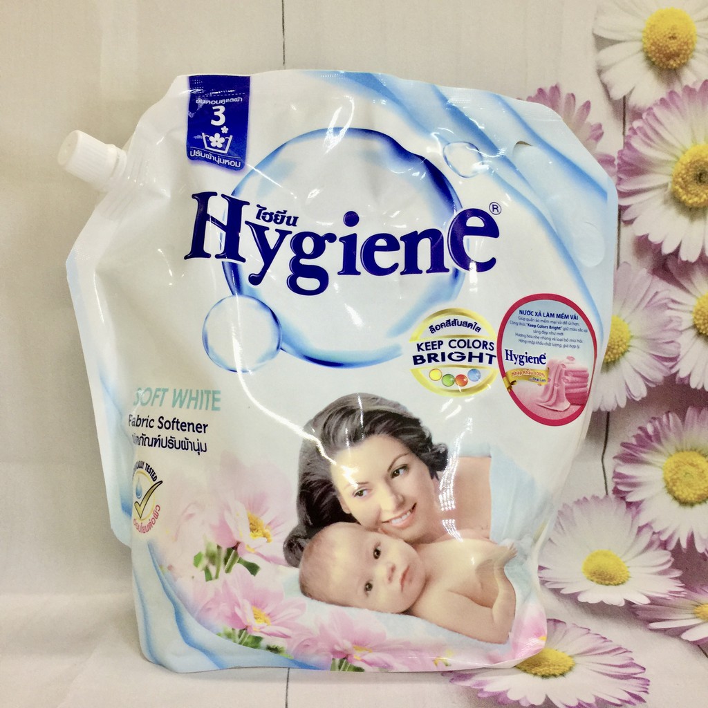 Nước xả vải Hygiene (túi 1800ml) màu trắng