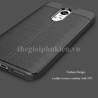 Ốp lưng Xiaomi Redmi 5 Plus silicon giả da, chống sốc Auto Focus