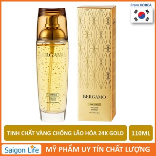 Tinh Chất Vàng Chống Lão Hoá Bergamo 24K Gold Brilliant Essence Anti-Wrinkle Effect 110ml
