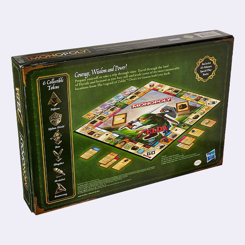 MONOPOLY: The Legend of Zelda Collector's Edition Board Game Bộ Thẻ Trò Chơi The Legend Of Zelda Độc Đáo Thú Vị