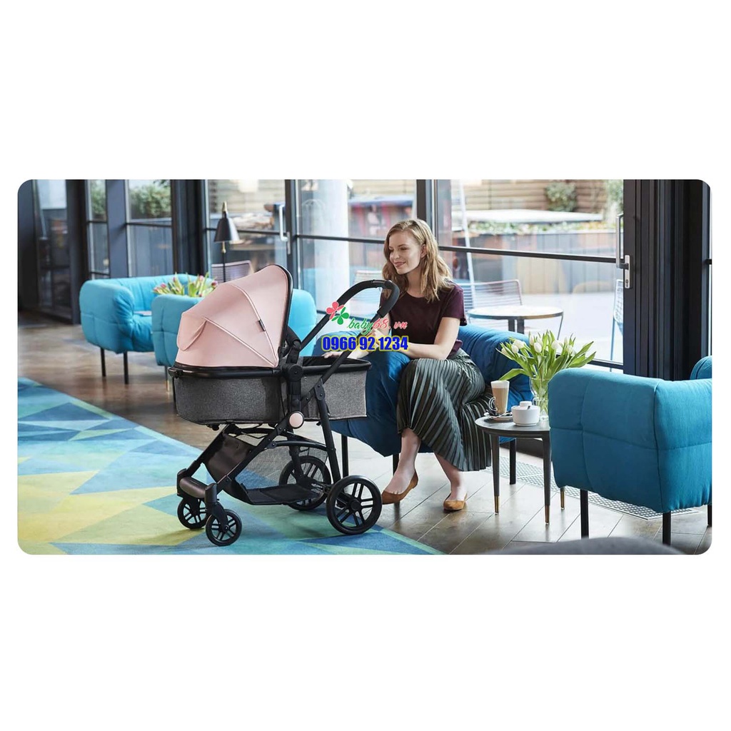 Bộ xe đẩy cho bé Kinderkraft Juli 3in1 ( Ghế ngồi ô tô, xe nôi, xe đẩy)
