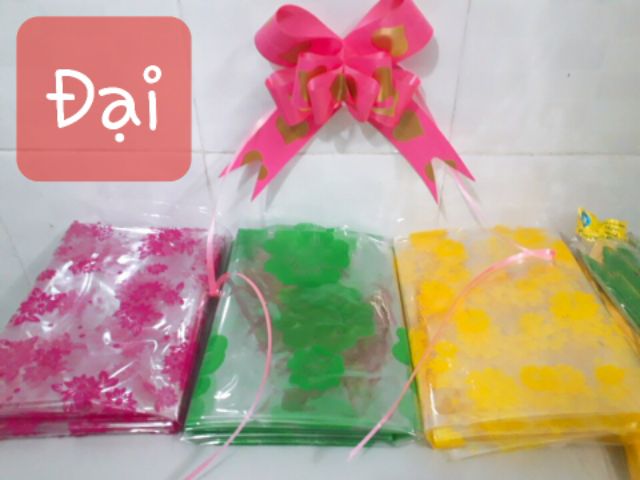 Bao kiếng hoa và Nơ gói quà