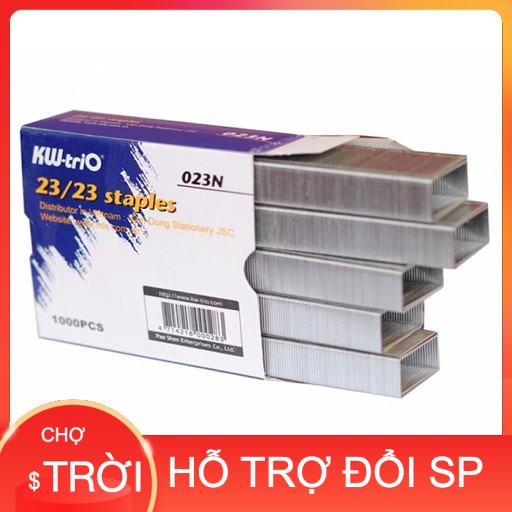 Kim Bấm Lớn 50-200 tờ Kw Trio, Ghim Bấm Giấy 23/8, 23/10, 23/13, 23/15, 23/17, 23/20, 23/23