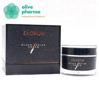 Kem trứng cá tầm đen EAORON BLACK CAVIAR CREAM 50ml - Chống Lão Hóa làm mềm mịn da, mờ vết nám, tăng đàn hồi, căng mịn