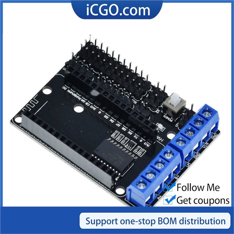 Mô-Đun Bảng Mạch Điều Khiển Wifi Esp8266 Esp-12E L293D Dual High H-Bridge Module