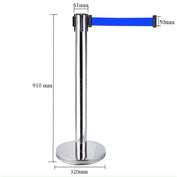 Cột chắn / Trụ phân cách inox dây dài 2m-3m-5m