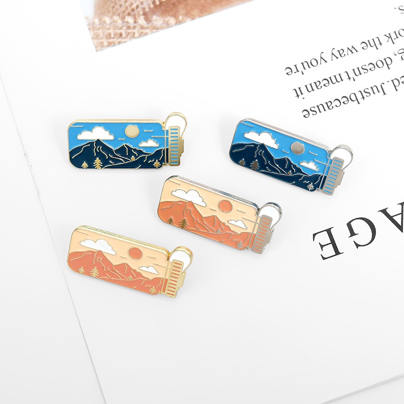 Huy hiệu cài áo hình ấm nước hoạt hình sáng tạo