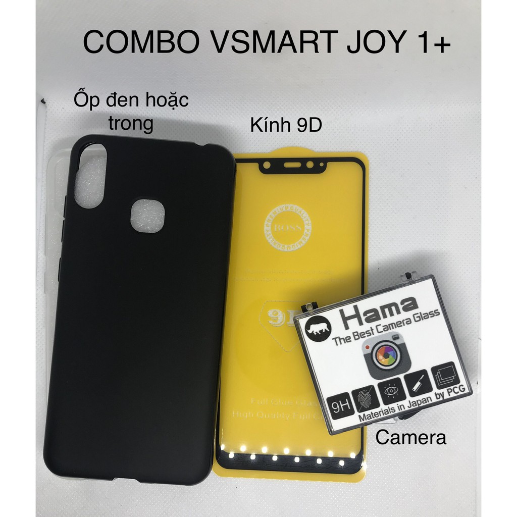 Ốp Lưng + Kính Cường Lực + cl camera Vsmart Joy 1+