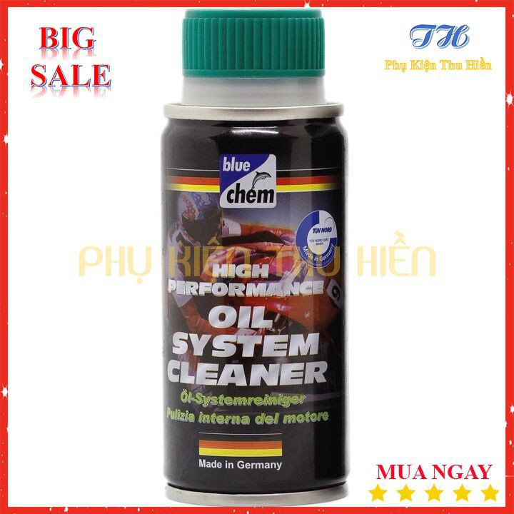 Chai Tẩy Cặn Động Cơ Xe Oil System Cleaner (Nắp Xanh)