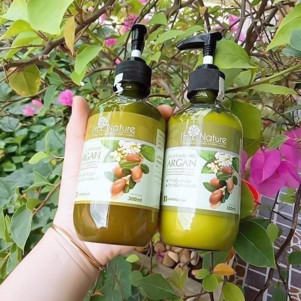 Dầu Gội Thảo Mộc Argan I'm Nature -Không Còn Rụng Tóc -Hết Gàu-Dưỡng Tóc Chắc Khoẻ Với Tinh Dầu Hoa Bưởi
