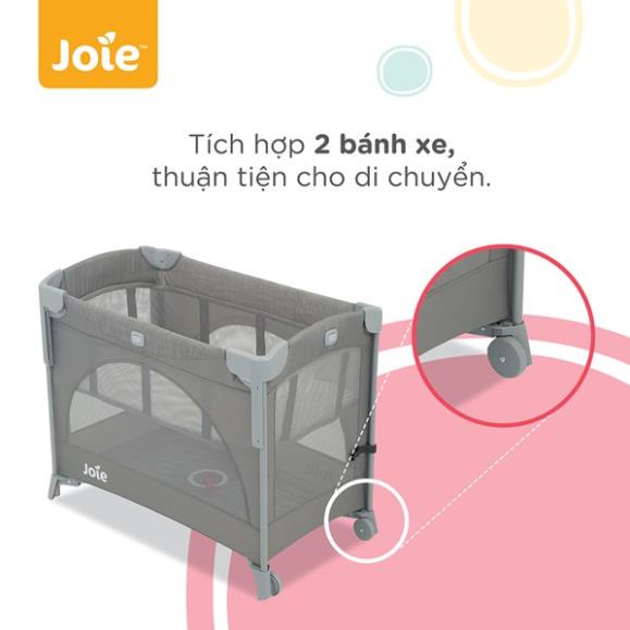 [BH 24 tháng] Giường cũi cho bé Joie Kubbie Sleep Foggy Gray