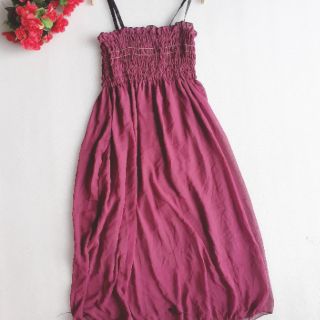 Đầm nhún ngực hai dây