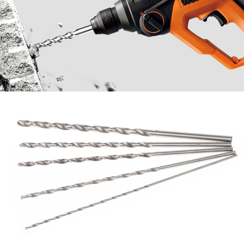 Bộ 5 Mũi Khoan Xoắn 2-5mm 152mm Chất Lượng Cao