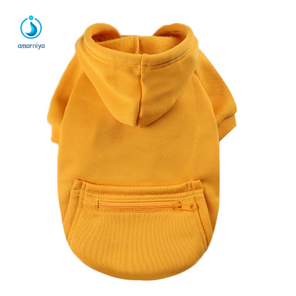 Bộ Áo Hoodie Giữ Ấm Phối Túi Sau Lưng Dành Cho Cún Cưng