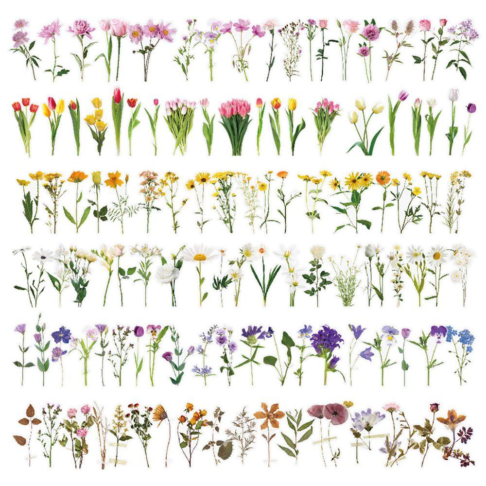 Miếng Dán Trong Suốt Họa Tiết Hoa Chống Thấm Nước Dùng Trang Trí