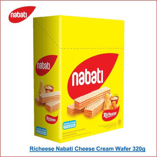Bánh Nabati kem xốp phô mai / sôcôla / phúc bồn tử - hộp 320g (20 gói x 16g)