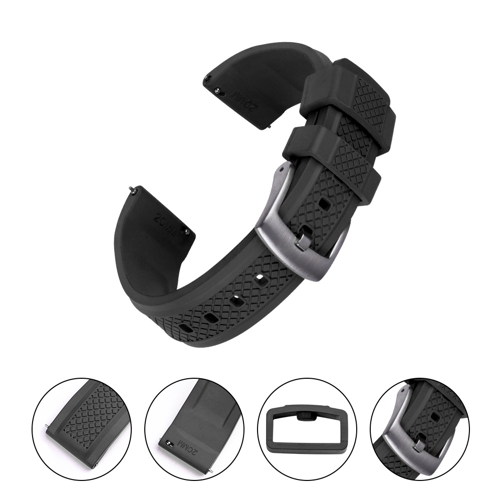 Dây Cao Su 20mm 22mm Chất Lượng Cao Chuyên Dụng Cho Đồng Hồ