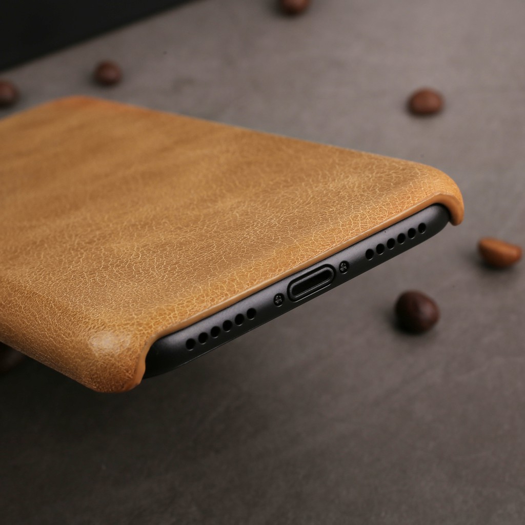 Ốp điện thoại da bò sang trọng cho compatible for iPhone X / XR / XS / Xs Max
