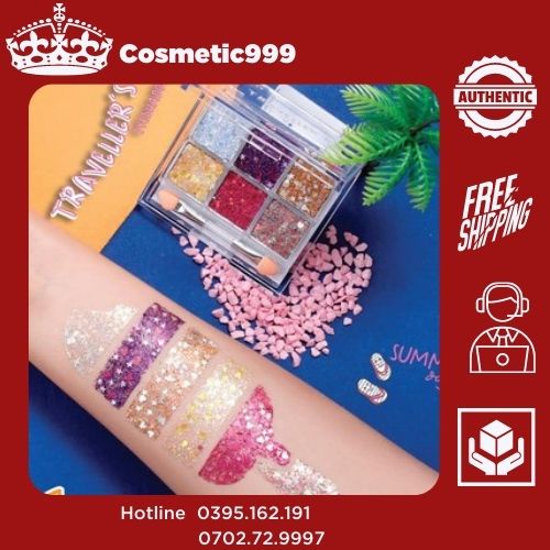 [Auth 100%] Phấn nhũ mắt đính hạt Traveller's Summer Days (ảnh tự chụp)- Cosmetic999