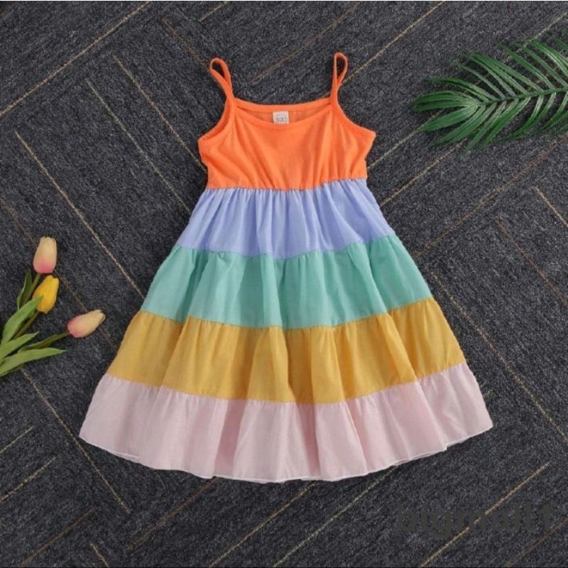 Váy 5 tầng cho mẹ và bé gái Váy 2 dây trẻ em từ 7kg đến 60kg