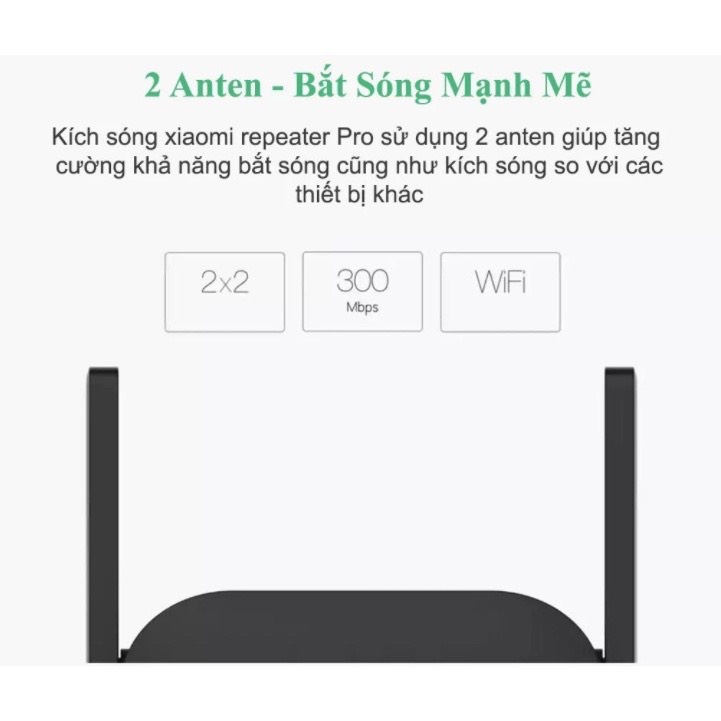 [GIAO HỎA TỐC]Thiết bị kích sóng Xiaomi Wi-Fi Range Extender Pro