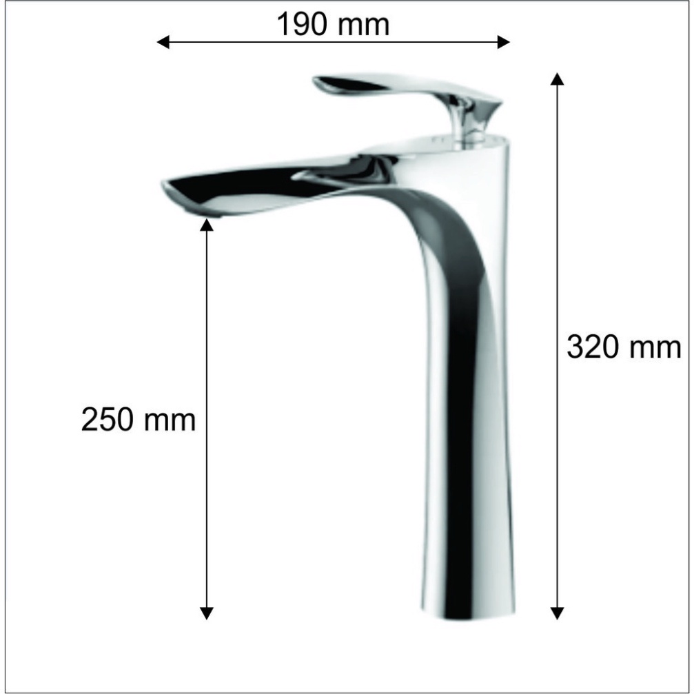 [ Hàng Mới Về ] Vòi lavabo, bồn rửa mặt nóng lạnh kiểu dáng lá liễu bằng đồng mạ inox 30cm dành cho bàn đá