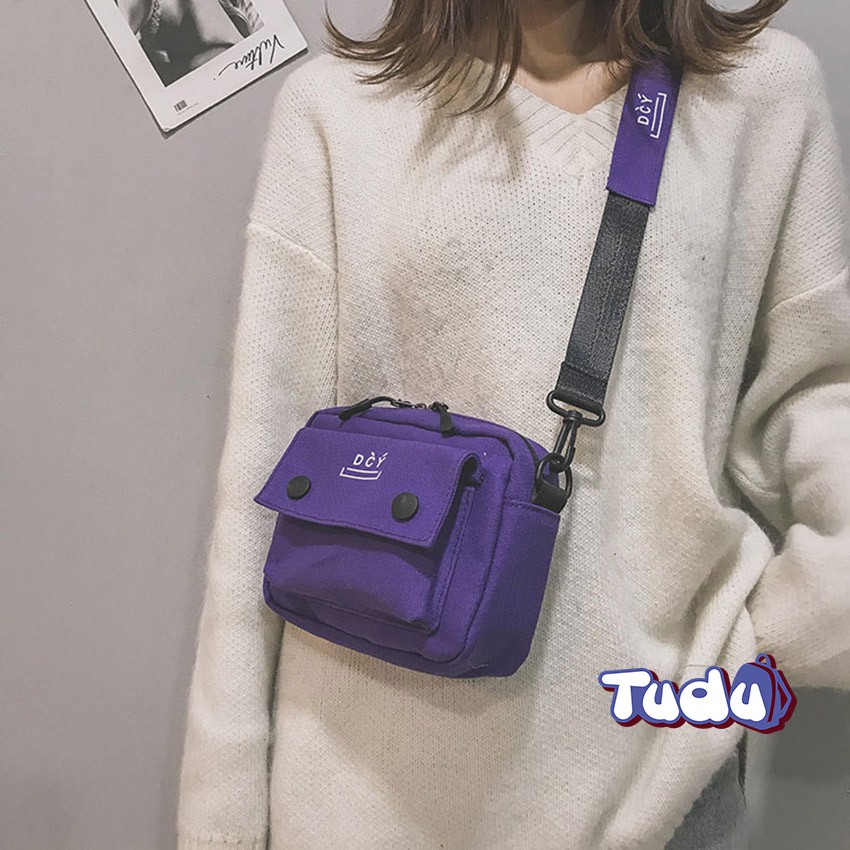 Xả kho mẫu cũ Túi Đeo Chéo Nữ Tudu, Túi Đựng Điện Thoại Vải Canvas Dễ Thương Phong Cách Thời Trang Hàn Quốc CN223