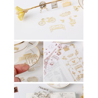 Sticker set Gold 3D