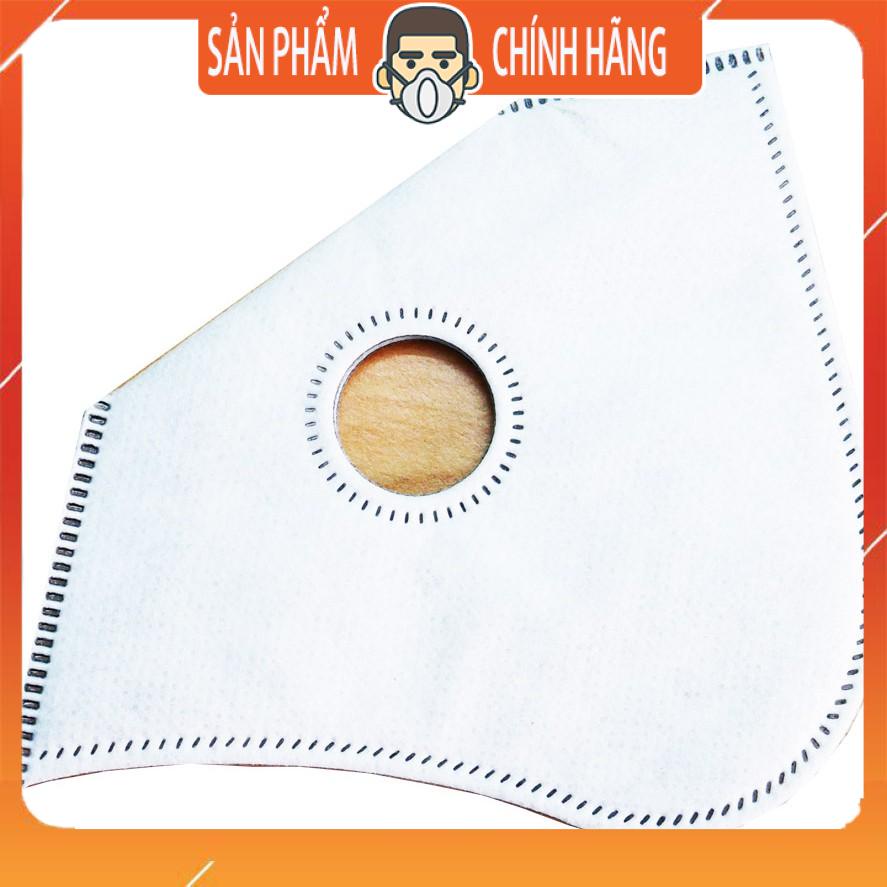 Tấm lọc bụi PM 2.5 2 van thở - Khẩu Trang Đi Phượt Deluxe