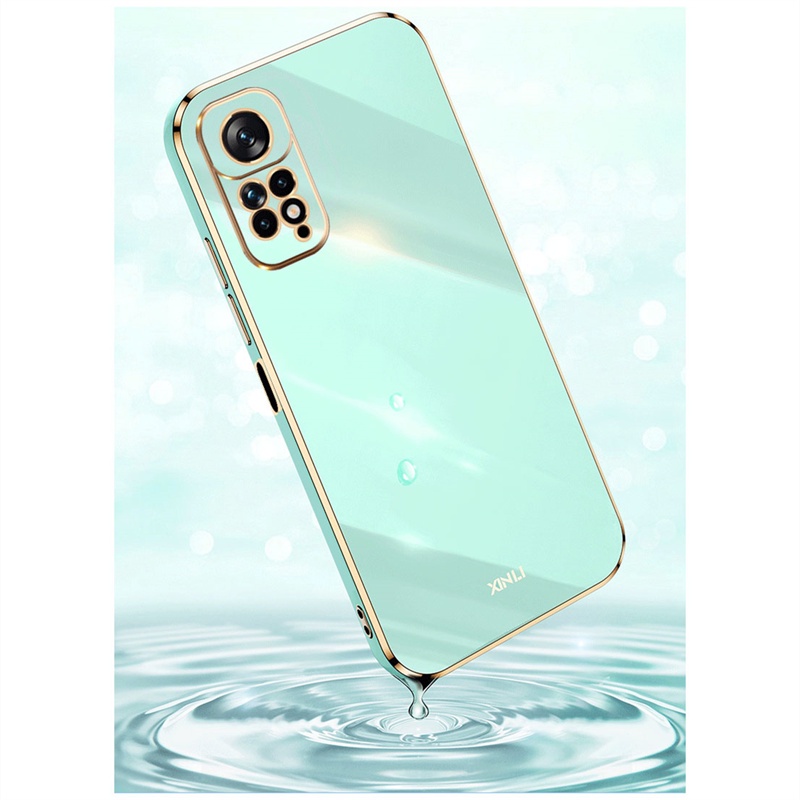 Ốp Điện Thoại Dẻo Vuông Mạ Màu Trơn Thời Trang Chống Sốc Cho Xiaomi Redmi Note 11 11S Pro Plus 11Pro 11Pro + 4G 5G