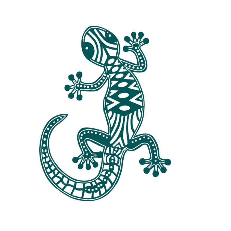 Khuôn Cắt Giấy Làm Từ Kim Loại Hình Tắc Kè Hoa Trang Trí Scrapbook