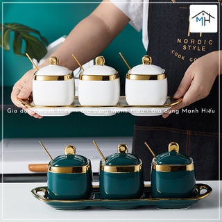 Set 3 hũ đựng gia vị