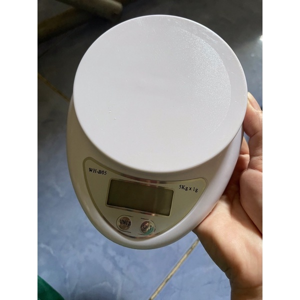 Cân tiểu li điện tử nhà bếp - cân chia thực phẩm 5kg kèm pin