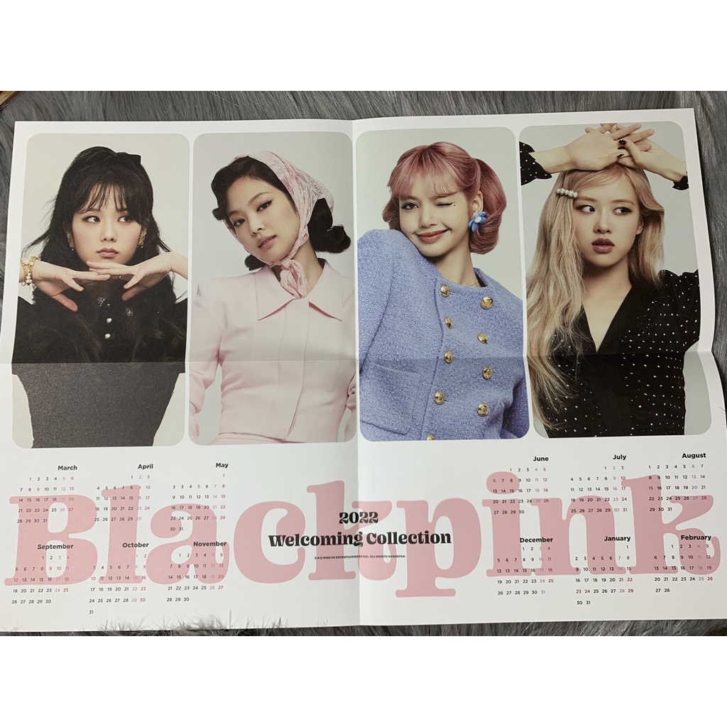 Bộ ảnh  BLACKPINK PTB Poster Lịch từ bộ Welcoming Collection 2022