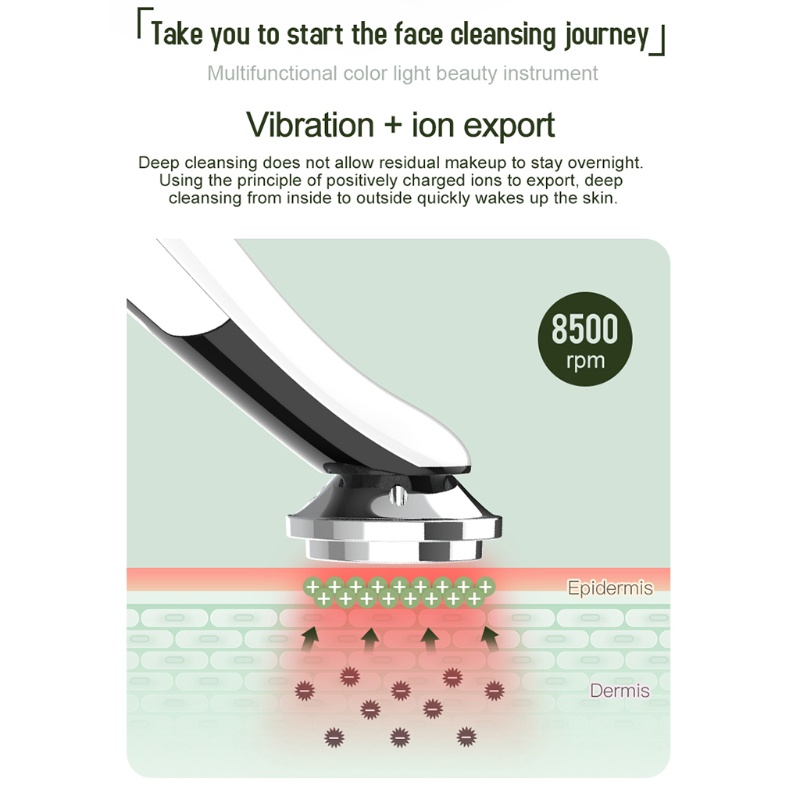 Máy Mát Xa Nâng Cơ Mặt Bằng Sóng Siêu Âm Có Đèn LED