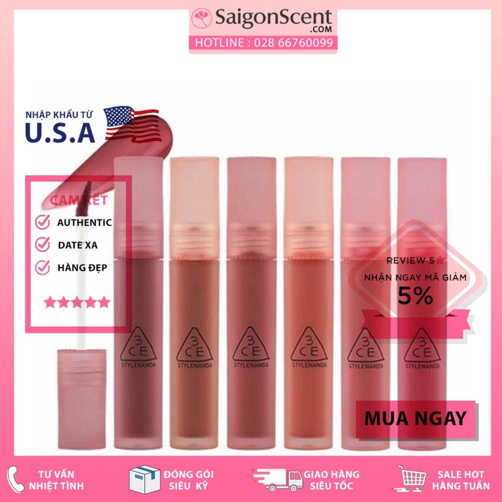 Son Kem Dạng Tint 3CE Blur Water Tint