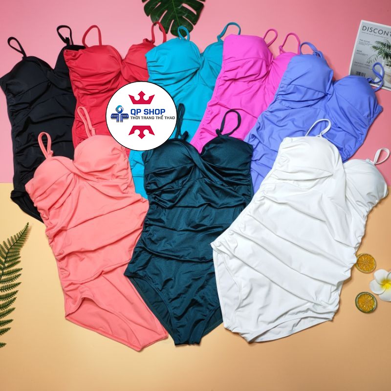 Bikini đồ bơi 1 mảnh chéo ngực Mút ngực dặn nâng ngực cho người ngực nhỏ may giấu bụng quyến rũ bộ bơi đồ tắm LM013 | BigBuy360 - bigbuy360.vn