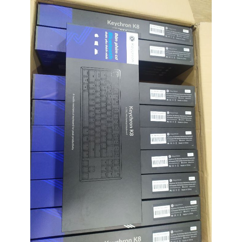 Keychron K8 - Bàn phím cơ Keychron K8 RGB hotswap wireless Nhôm