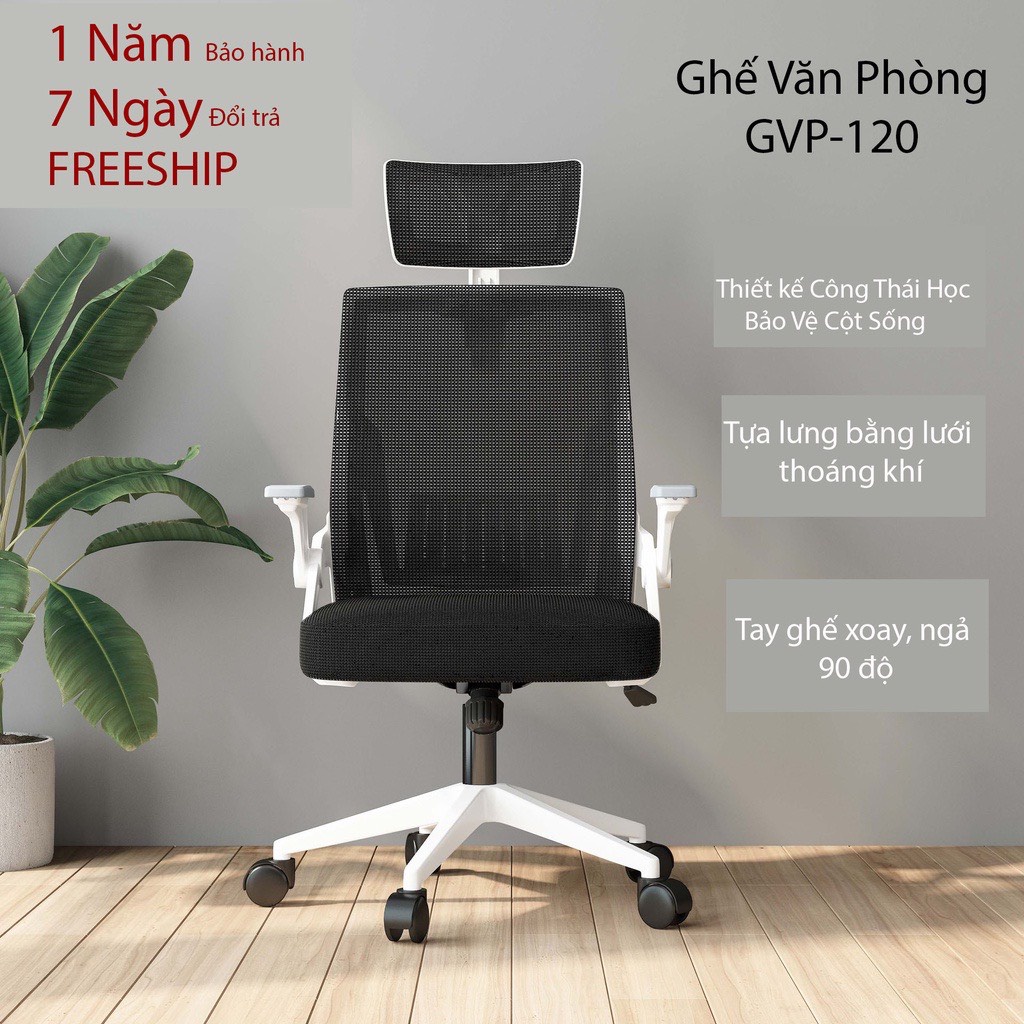 Ghế Xoay Văn Phòng,Ghế làm việc Cao Cấp Siêu Tiện ích-Có ngả lưng- xoay 360- Ghế Văn Phòng Công Thái Học L01