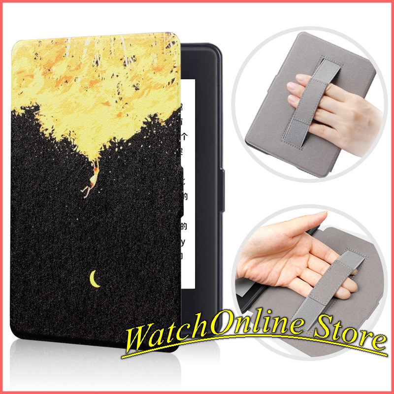 Ốp lưng / Bao da Kindle Paperwhite 1/2/3 có đai xỏ ngón | BigBuy360 - bigbuy360.vn