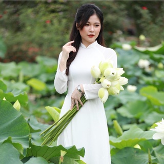 [FREESHIP] Áo Dài Lụa Trơn Ảnh thật 100%