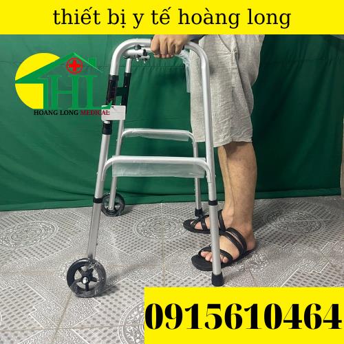 Khung Tập Đi Cho Người Gìa Bánh Xe Lớn LUCASS W57-Giúp Người Tập Đi Sau Tai Biến