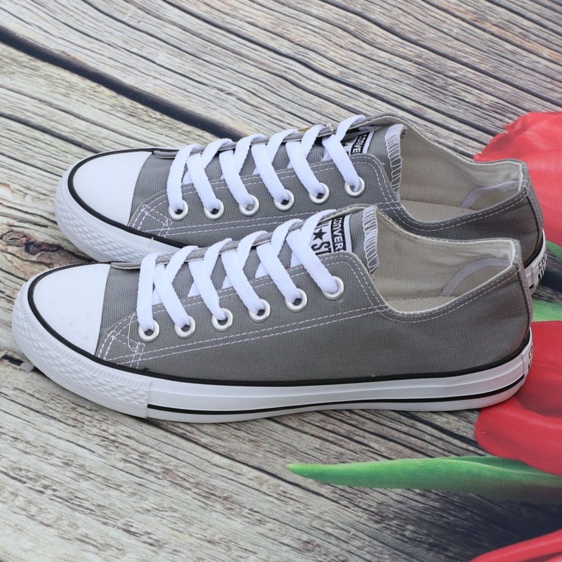 Giày  AllStar Cổ Thấp Xám Nhạt Nam