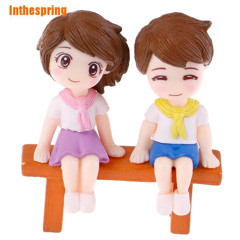 1 Set Mô Hình Cặp Đôi Mini Trang Trí Sân Vườn